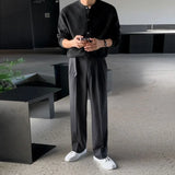 Men Autumn and Winter Knitted Cardigan Long-sleeved Sweater, Fashionable Single-breasted, Advanced Sense, Pure Color, Loose Coat