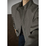 Stand Jacket mens dproof Lightweight Thin Short Biker Style Motorcycle Jacket Solid Classic Autumn coat fall  Fashion Casual