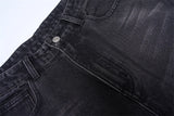 Fashion Graffiti Black Loose Wide-leg Jeans Men's Autumn New American Simple Basic Wash Denim Pants Loose Straight Trousers