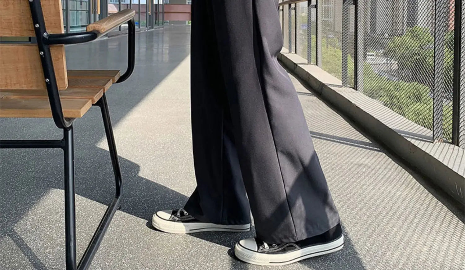 New Japanese Retro Male Suit Pants Light Luxury Straight Draped Button-down Business Casual Pants Premium Slim Elegant Trousers