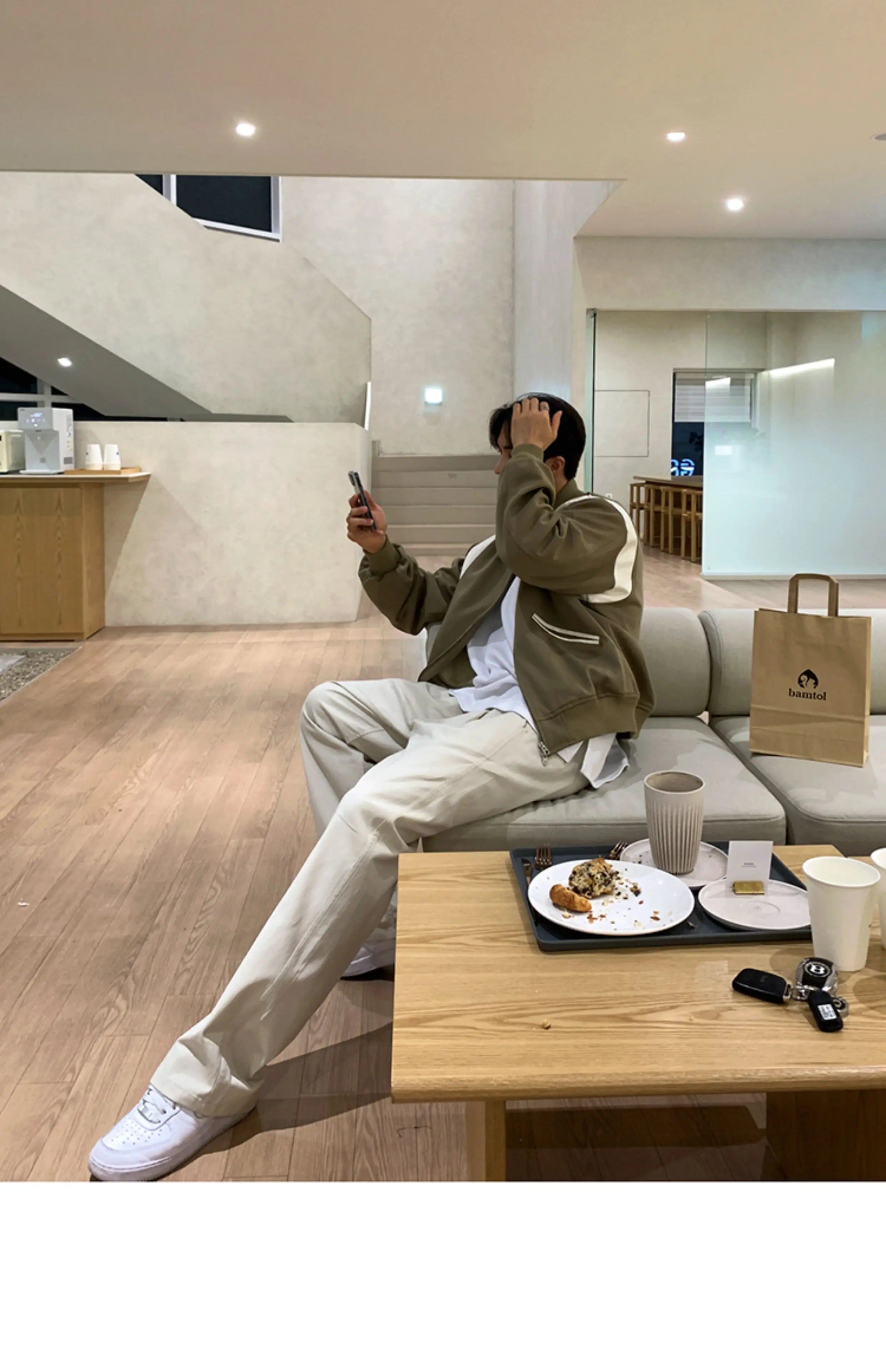 Korean Style High-end Straight-leg Casual Pants Men's Spring Summer Loose Trousers American 2025 New Trendy Wide-leg Pants Chic