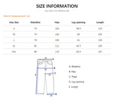 Autumn New Striped Jeans Men's Retro Wash Loose Wide-leg Denim Pants American High Street Fashion Cotton Casual Trousers