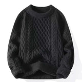Sweater, Autumn and Winter Men's Thick Crumpled Sweater Jacket, Christmas Couple's Thread