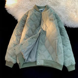 Padding Aesthetic Male Padded Coats Rhombus Lattice Parkas Trend Men's Down Jacket Quilted Cold Lightweight Winter Outer