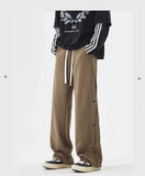 Fashion Men's Baggy Straight Casual Pants Cotton Comfortable Stretch Trousers Sweatpants Joggers Classic Black Khaki Male Clothe