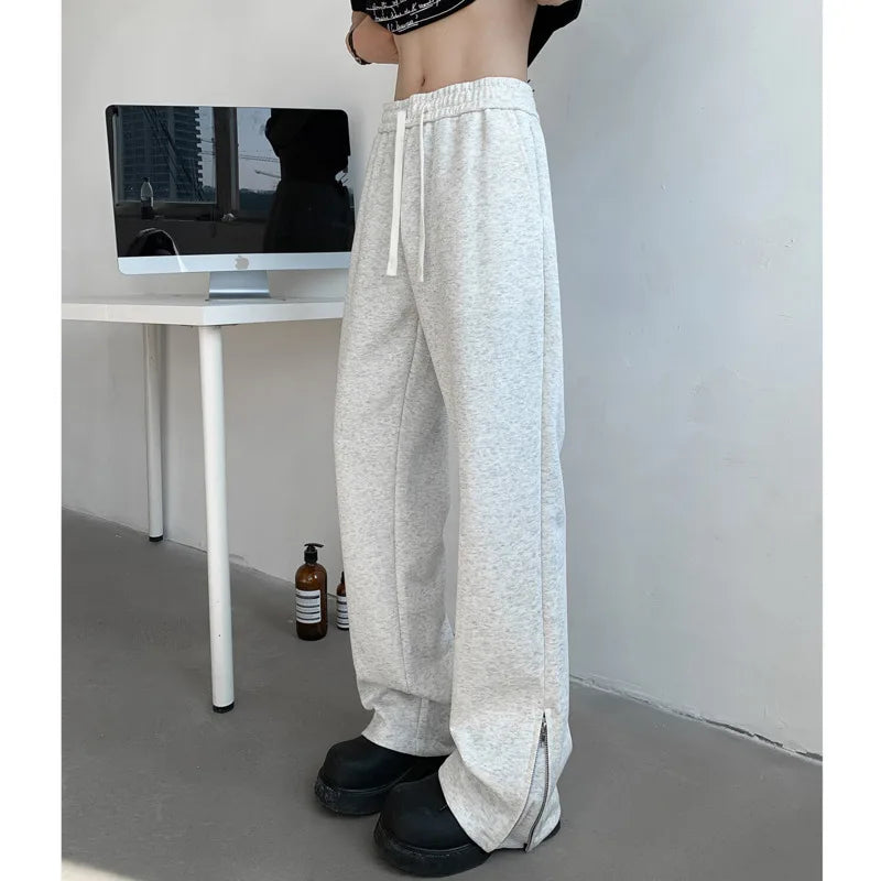 Black Casual Pants Men Fashion Gray Sports Pants Men Sweatpants Streetwear Korean Straight Pants Mens Joggers Trousers M-3XL