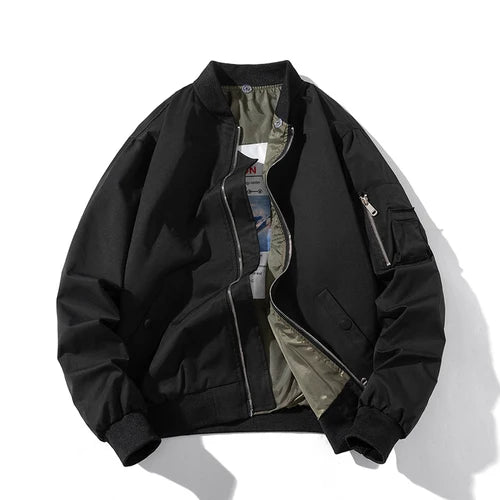 Men Bomber Jacket Women Solid Autumn Winter Pilot Jacket Fashion Vintage Hooded Baseball Coat Casual Windbreak Red Pink Burgundy