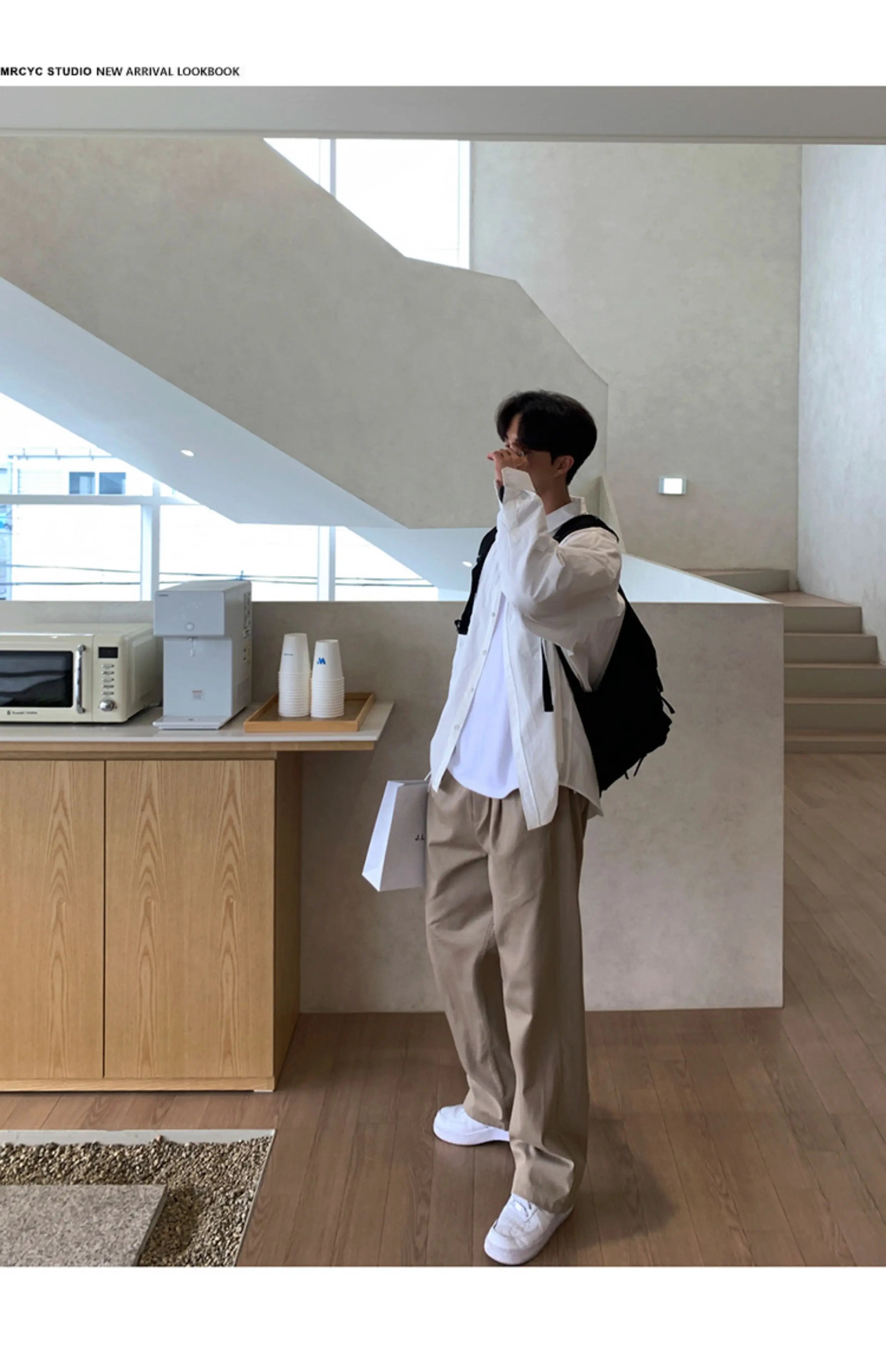 Korean Style High-end Straight-leg Casual Pants Men's Spring Summer Loose Trousers American 2025 New Trendy Wide-leg Pants Chic