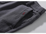 Men's Business Casual Pants Stretch Slim Fit Straight Semi-elastic Waist Trousers Solid Classic Office Work Male Clothing