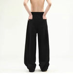 Korean Wide-leg Sweatpants Man Loose Casual Solid Color Male Pants Streetwear Clothes Spring Autumn Fashion sweatpant men