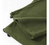 Double-sided Fleece! Retro Military Green Straight-leg Pants Women Loose Thickened Warm Drawstring Casual Wide-leg Pants Men