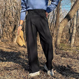 New British Retro Male Suit Pants Light Luxury Naples Slim-fit Dress Pants Casual Premium Popular Elegant FashionTrousers M-3XL