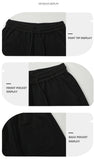 Autumn New Fashion Korean Men's Casual Pants Distressed Classic Black Baggy Straight Trousers Sweatpants Streetwear Male Clothes