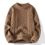Sweater, Autumn and Winter Men's Thick Crumpled Sweater Jacket, Christmas Couple's Thread