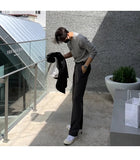 New Korean Fashion Men Suit Pants Light Luxury Business All-match Straight Slim-fit Casual Trousers Premium Elegant Dress Pants