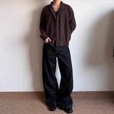 New Korean Fashion Men Cardigan Light Luxury Knitted O Neck Long Sleeve Sweater Coats Autumn Leisure Premium Quality Knitwear