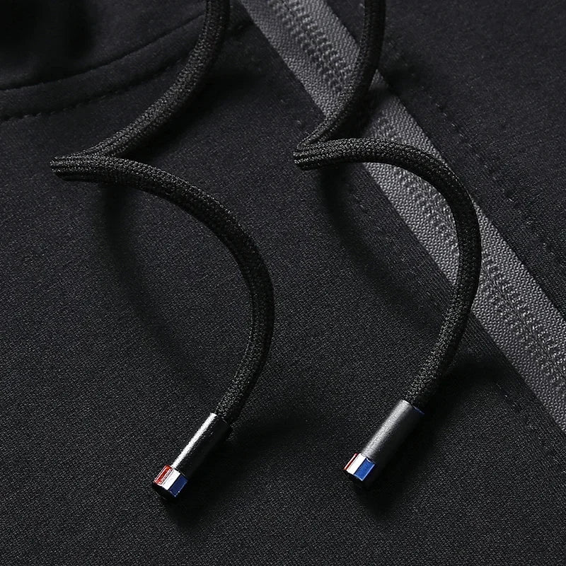 Male 2 Pieces Sweatshirt + Sweatpants Suit 8XL Plus Size New Spring Autumn Clothing Hooded Men Sportswear Sets Casual Pants