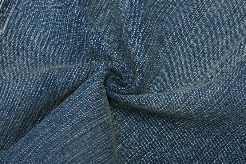 Baggy Classic Jeans Men's Vintage Wash Cotton Wide-leg Denim Pants Loose Fashion Spliced Streetwear Trendy Hip-hop Y2K Trousers