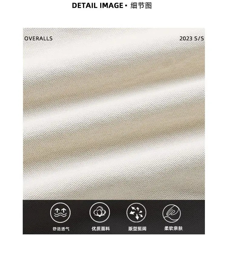 American High Street Work Pants Spring Autumn New Men's Trousers Straight Japanese Fashion Trend Retro Casual Work Pants Chic