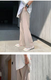 New Japanese Retro Male Suit Pants Light Luxury Straight Draped Button-down Business Casual Pants Premium Slim Elegant Trousers