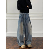 Jeans men Wash Light Blue Relaxed Fit 2025 New Arrival High Quality Distressed Denim Pants Men Streetwear Fashion Youth Casual