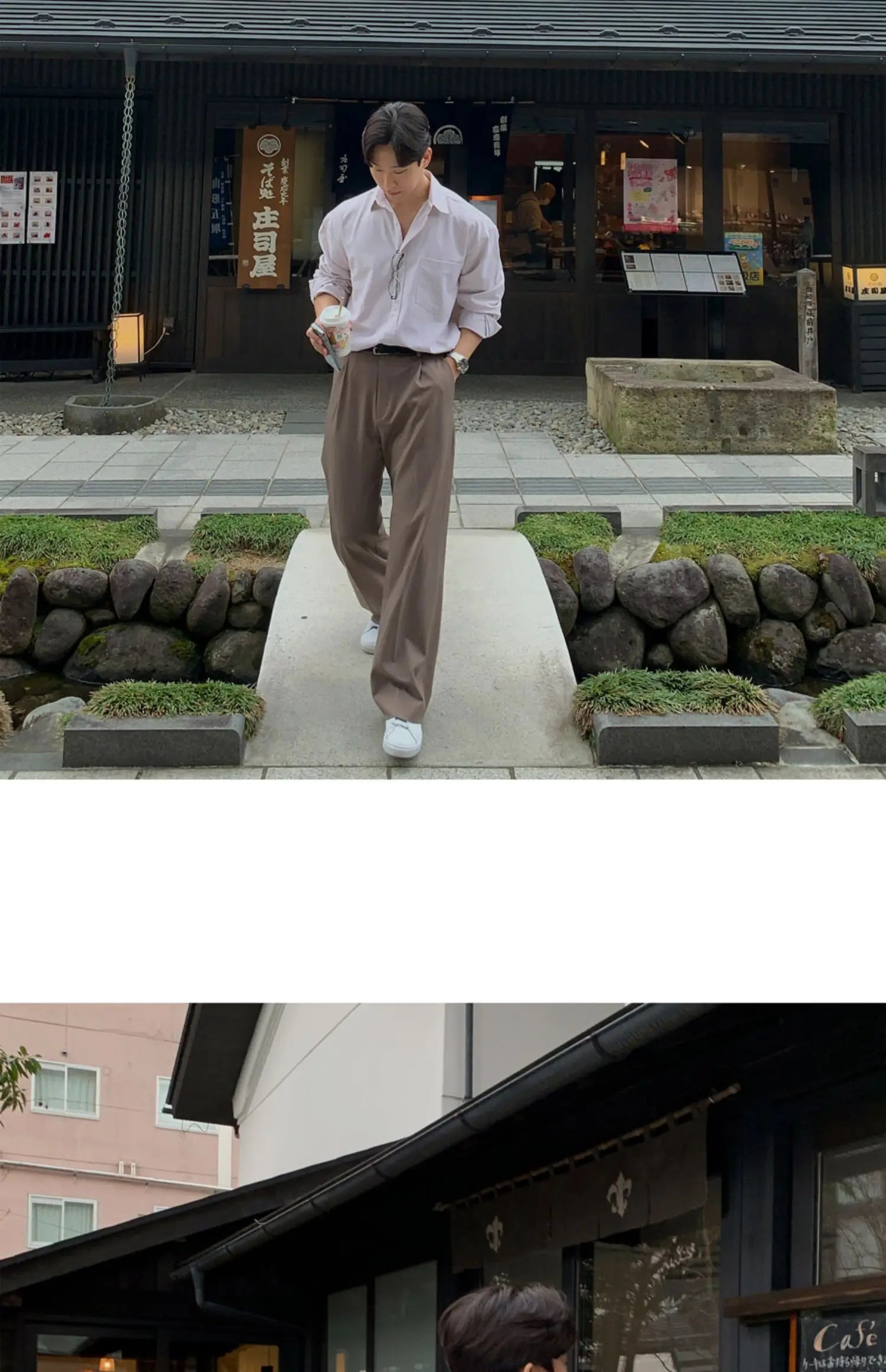 Oversized Men's Niche Striped Shirt, Spring&Autumn Fashion All-Matching Long Sleeve Shirt Coat, Korean Casual Unisex Outdoor