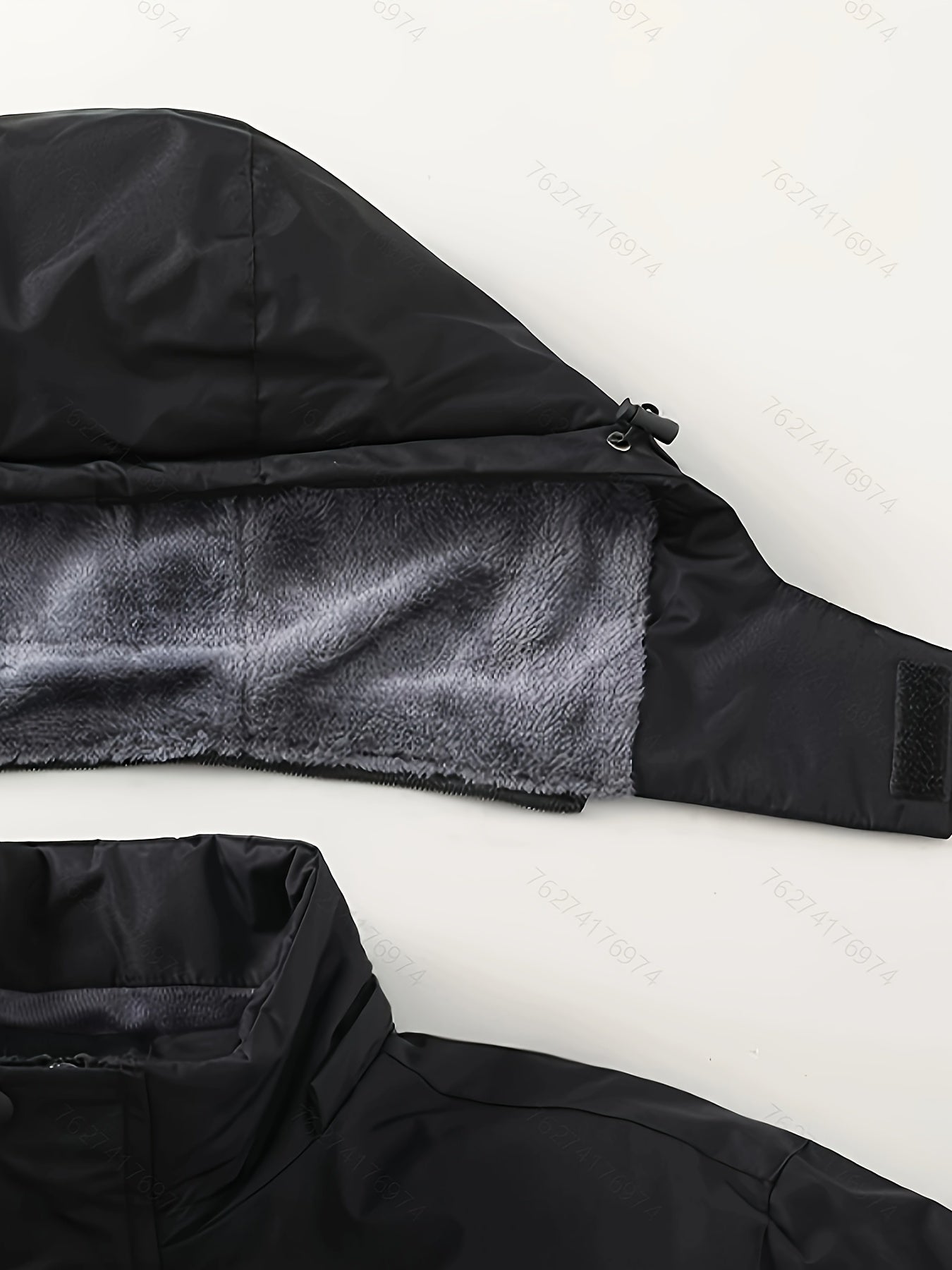 Thick Warm Hooded Polyester Jacket - Men's Casual Windproof Leisure Style Outerwear for Fall/Winter - Zip-Up Conventional Version Autumn/Winter