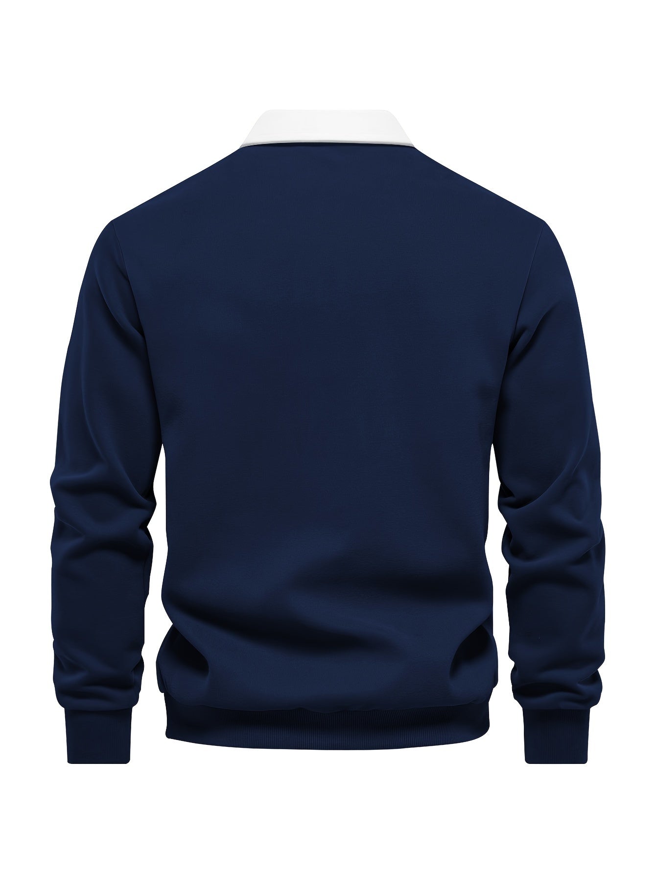 Fall & Winter Solid Color Fleece-Lined Shirt - Men's Casual Machine Washable with Button Detail