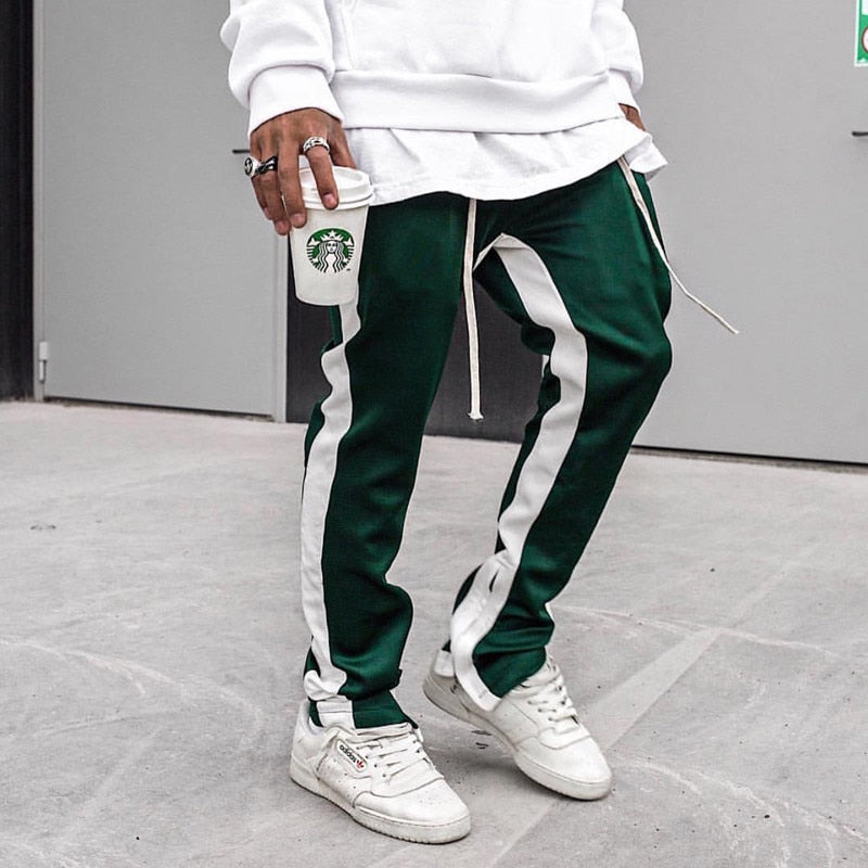 Mens Joggers Casual Pants Men Bottoms Tracksuit Hip Hop Streetwear Skinny Trousers Jogger Sweatpants Sportswear Track Pants