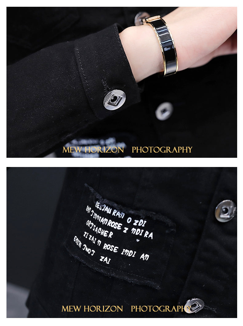 Gotmes Spring And Autumn Jeans Coat Men's Korean-style Fashion Students Handsome Versatile Jacket MEN'S Wear Summer New Style Cowb