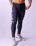 Men's Sports Gym Slim Fitness Jogging Pants Men's Casual Pencil Pants Pure Cotton Fashion Skinny Foot Zipper Sweatpants