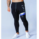 Men's Sports Gym Slim Fitness Jogging Pants Men's Casual Pencil Pants Pure Cotton Fashion Skinny Foot Zipper Sweatpants
