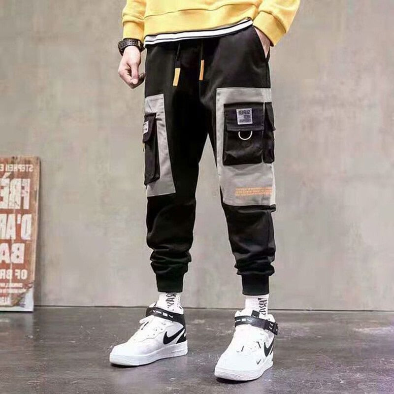 Streetwear Pockets Men's Jogger Pants Hip Hop Sweatpants Joggers Trousers Tactical Mens Pants Cargo Harem Pants Men Clothes