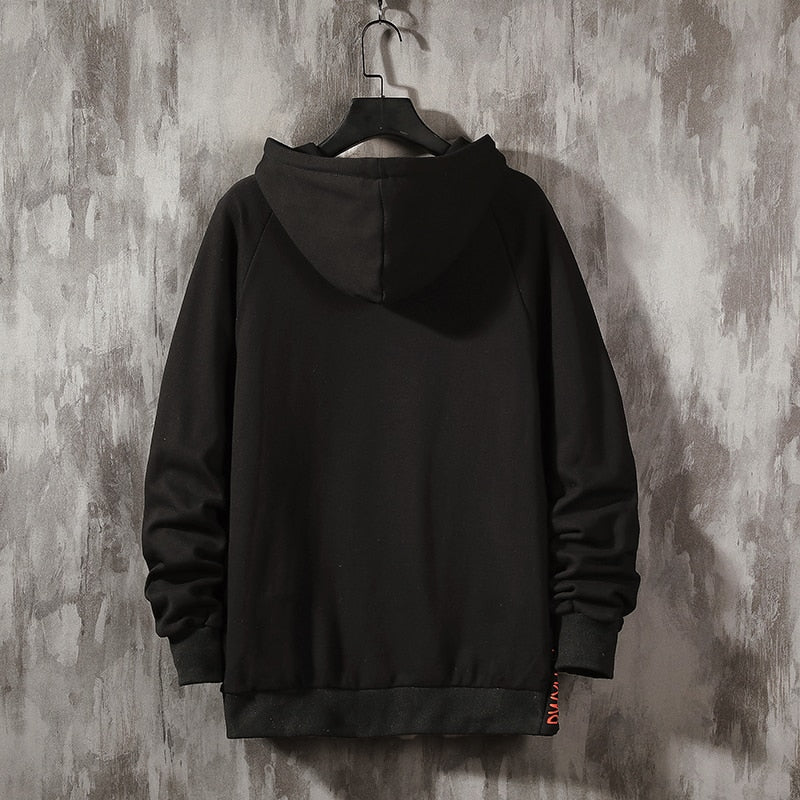 Hoodie Men Pullover Men's Colorblocked Best Quality New Fashion Sweatshirts Mens Patchwork Japanese Retro Hooded