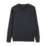 Autumn New Men's Thin Knit Sweater Business Casual V-neck Pullovers Classic Style Comfortable Slim Basic Sweater Male Brand