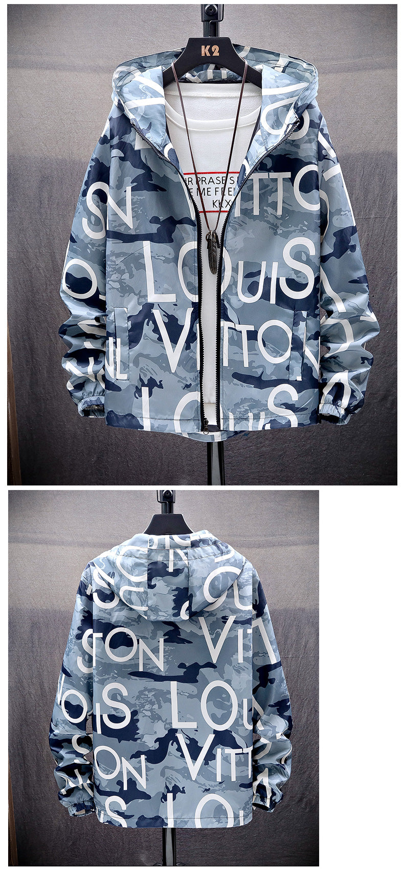 Gotmes is New! Man Casual Slim Jacket, Warm Clothes With Hood Waterproof In Spring And Autumn, Large M-4XL 5XL Mens Clothing