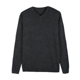 Autumn New Men's Thin Knit Sweater Business Casual V-neck Pullovers Classic Style Comfortable Slim Basic Sweater Male Brand
