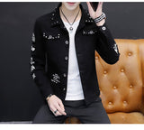Gotmes Spring And Autumn Jeans Coat Men's Korean-style Fashion Students Handsome Versatile Jacket MEN'S Wear Summer New Style Cowb
