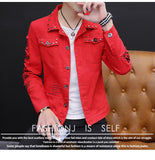 Gotmes Spring And Autumn Jeans Coat Men's Korean-style Fashion Students Handsome Versatile Jacket MEN'S Wear Summer New Style Cowb