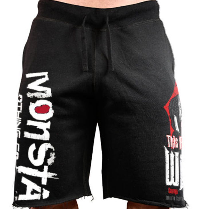 Gotmes Men New Cotton Shorts Men's loose Short Trousers Fitness Bodybuilding Jogger Mens Brand durable Sweatpants Fitness Workout Short