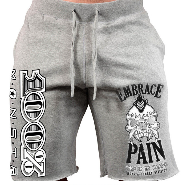 Gotmes Men New Cotton Shorts Men's loose Short Trousers Fitness Bodybuilding Jogger Mens Brand durable Sweatpants Fitness Workout Short