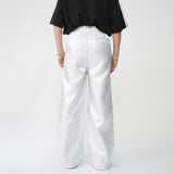 Male Casual Suit Pants Trendy Solid Color Loose Staright Trousers High Street New Fashion Men's Clothing New