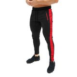 Men Loose Sport Running Stripe Sweatpants Fitness Training Pants Mens Straight Trousers Tracksuit Jogging Sportswear
