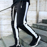 Men Loose Sport Running Stripe Sweatpants Fitness Training Pants Mens Straight Trousers Tracksuit Jogging Sportswear