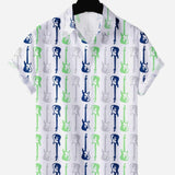 New Hawaiian Men's Casual Beach Style Short Sleeve Breathable Fashion Polo Collar Men's Shirt 3D Printing Oversize Customizable