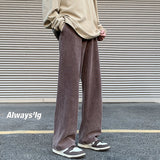 Spring Distressed Men Sweatpants Washed Loose Fashion Large Size Male Trousers Streetwear Y2K Hip Hop Man Casual Pants