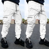 Cargo Pants Men's European And American Tide Loose Straight Sweatpants Multi-Pocket Trend Hip-hop Tight Pants