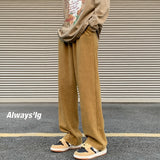 Spring Distressed Men Sweatpants Washed Loose Fashion Large Size Male Trousers Streetwear Y2K Hip Hop Man Casual Pants