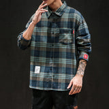 Autumn Men's Shirt New Arrival Fashion Plaid Long Sleeve Shirts Casual Business Plus Size Loose Blouse For Men Women