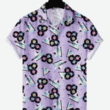 New Hawaiian Men's Casual Beach Style Short Sleeve Breathable Fashion Polo Collar Men's Shirt 3D Printing Oversize Customizable
